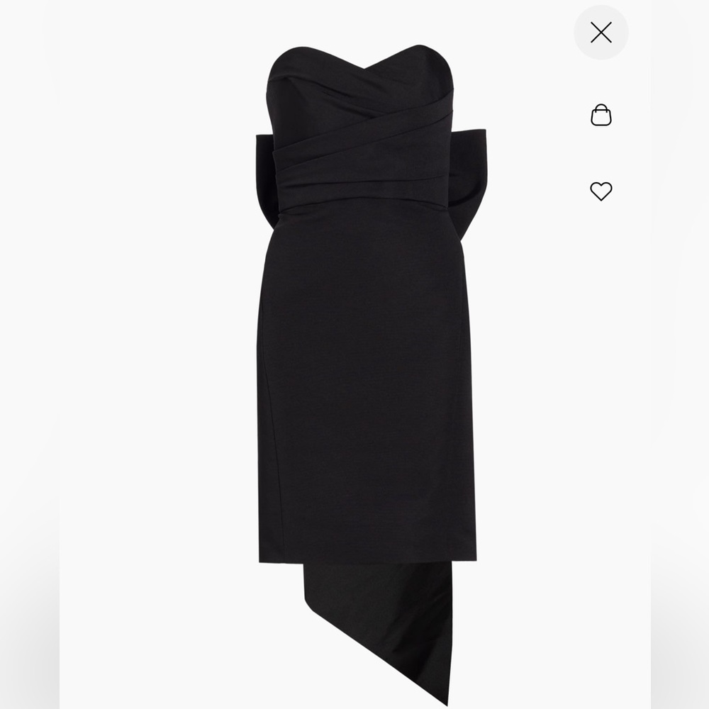 Elegant Black Strapless Dress - Picture 1 of 2